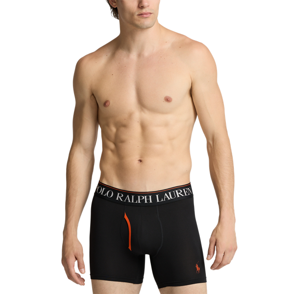 Black Orange Surplus Camo 4D-Flex Microfiber Boxer Brief 3-Pack Polo Ralph Lauren 5