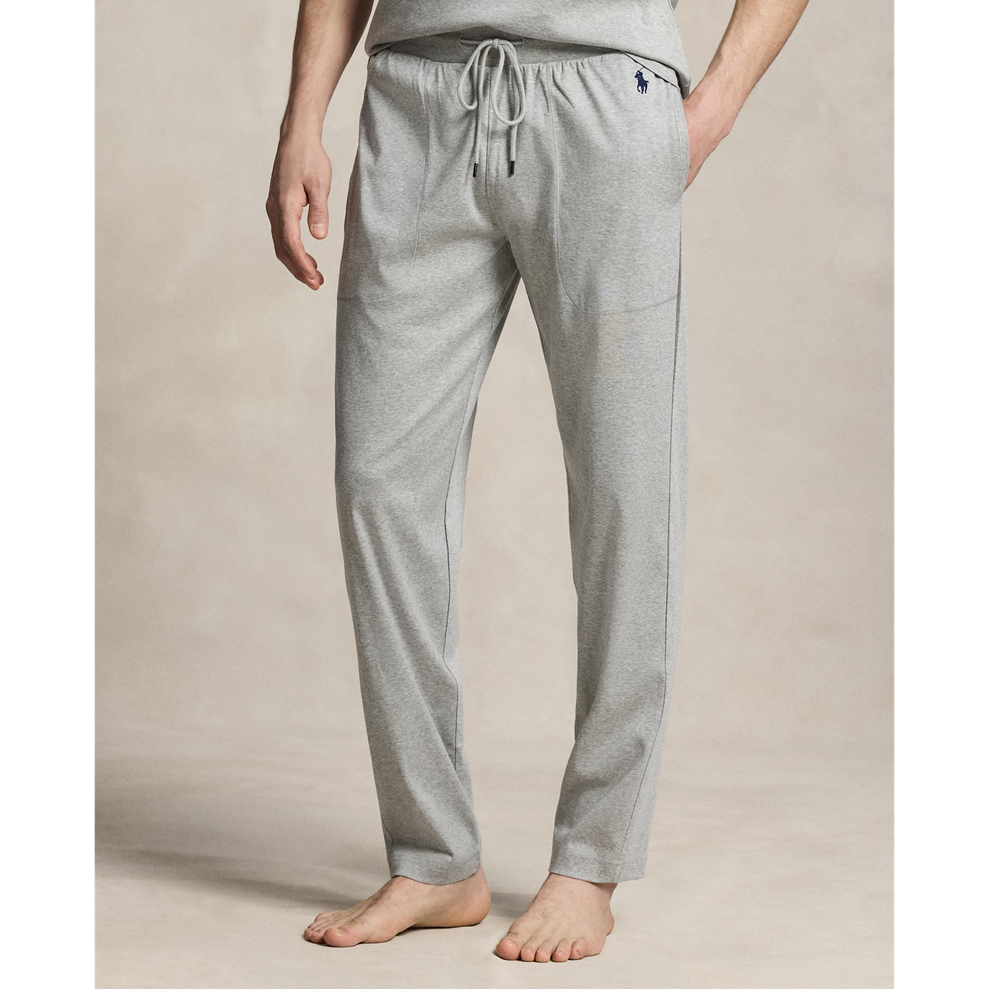 Пижамные брюки Mercerized для мужчин, хлопок — Ralph Lauren, цвет: Меланжевый — фото 2