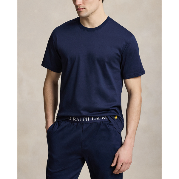 Cruise Navy Mercerized Cotton Sleep Shirt Polo Ralph Lauren 3