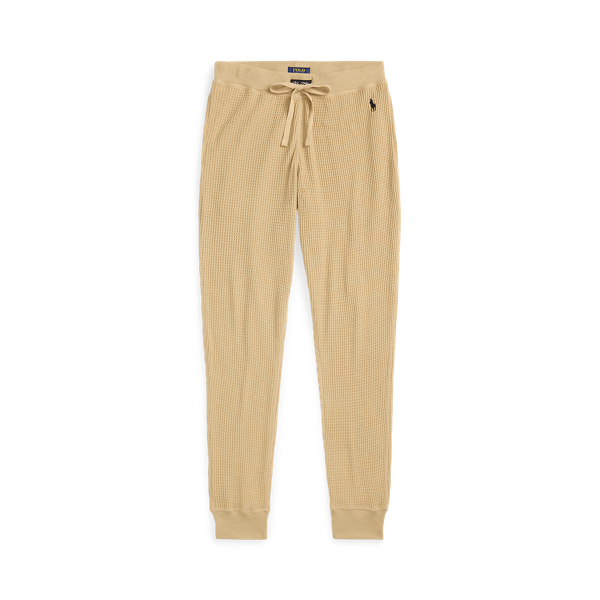 Classic Khaki Waffle-Knit Sleep Jogger Polo Ralph Lauren 1