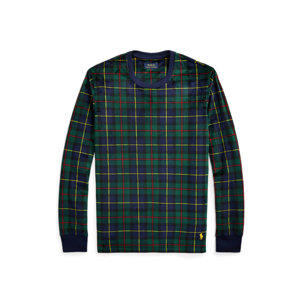 Polo Tartan Plaid Plush Velour Sleep Shirt Polo Ralph Lauren 1