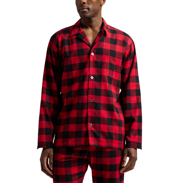 Buffalo plaid pajama top hotsell