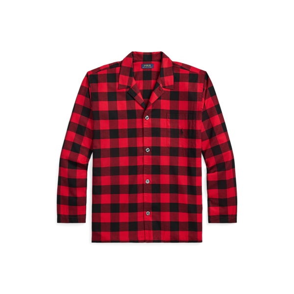 Buffalo Check Buffalo Check Flannel Pajama Shirt Polo Ralph Lauren 1