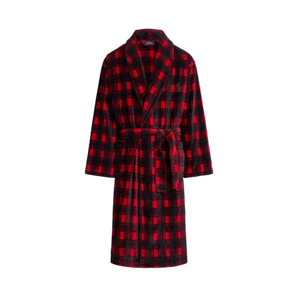 Plaid Plush Microfiber Robe