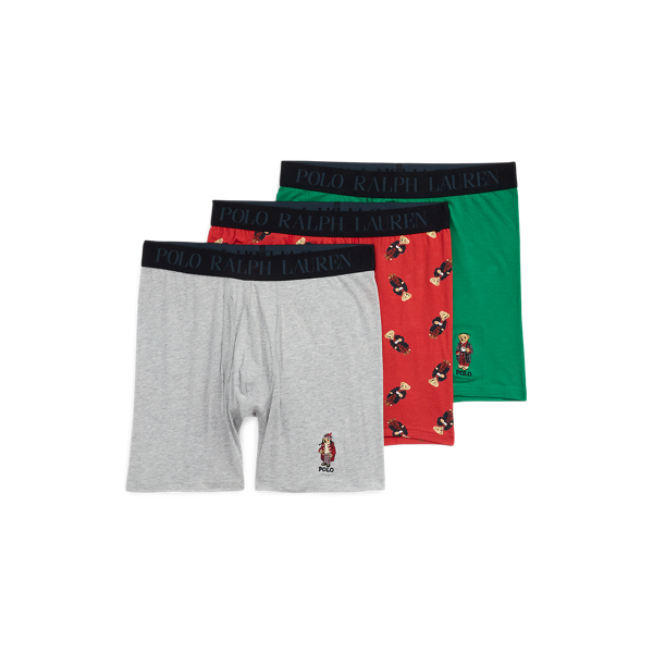 Multi  4D-Flex Polo Bear Boxer Brief 3-Pack Polo Ralph Lauren 1