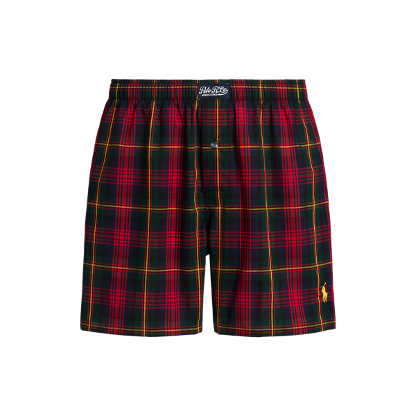 Classic Plaid Woven Cotton Boxer