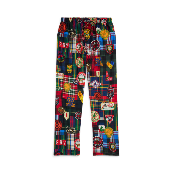 Mens polo flannel pajama pants on sale