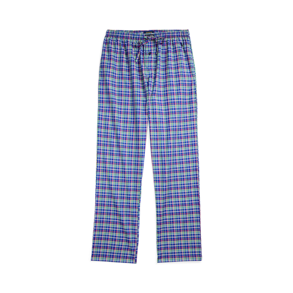 Med Plaid/cruise Navy Plaid Cotton Pajama Pant Polo Ralph Lauren 1