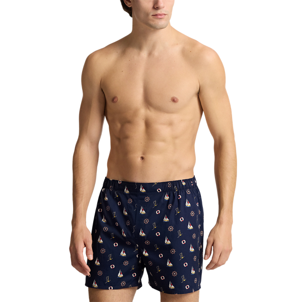 Multi Classic Woven Cotton Boxer 3-Pack Polo Ralph Lauren 5