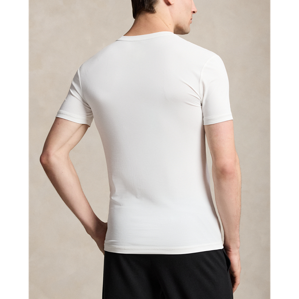 White Performance Sport Crew Undershirt 3-Pack Polo Ralph Lauren 3