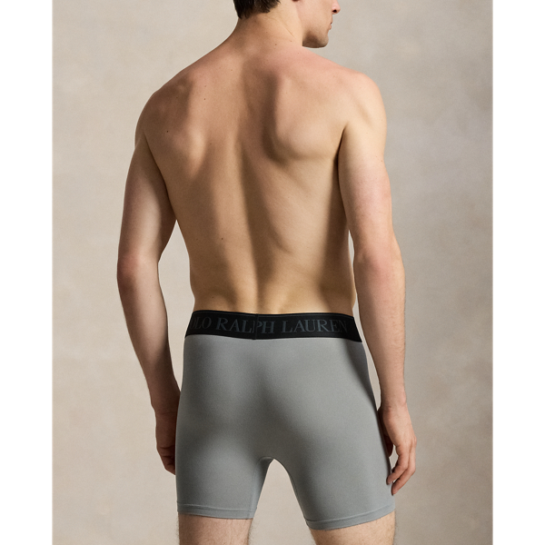 Black Multi 4D-Flex Microfiber Boxer Brief 3-Pack Polo Ralph Lauren 4