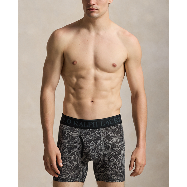 Black Multi 4D-Flex Microfiber Boxer Brief 3-Pack Polo Ralph Lauren 6