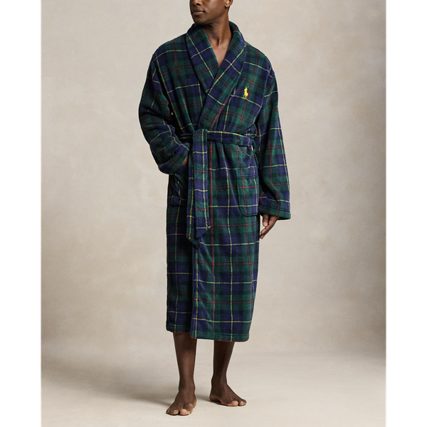 Plaid Plush Microfiber Robe