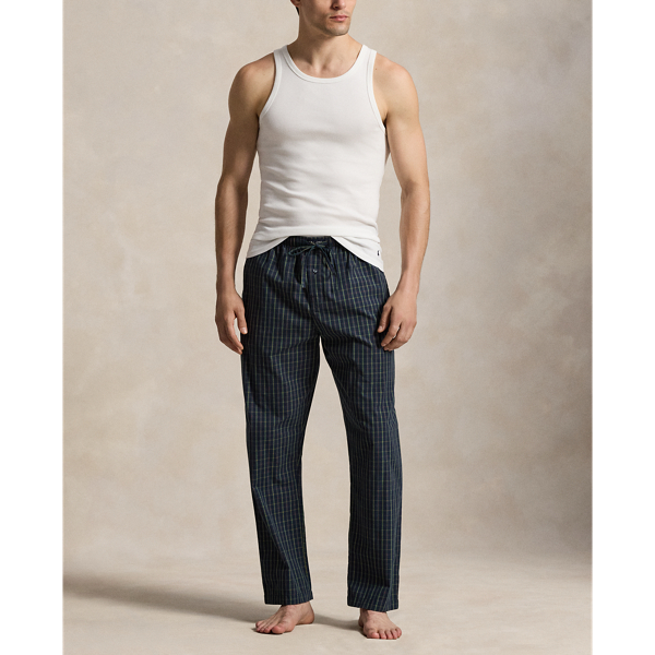 Plaid Cotton Pajama Pant