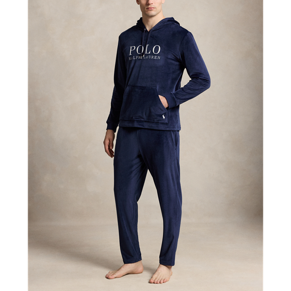 Cruise Navy Plush Velour Pajama Pant Polo Ralph Lauren 2