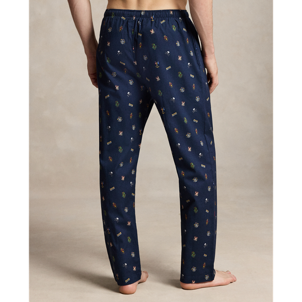 Print Flannel Pajama Pant