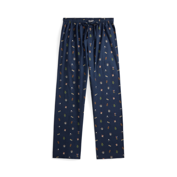 Print Flannel Pajama Pant