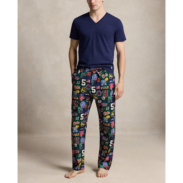Print Flannel Pajama Pant