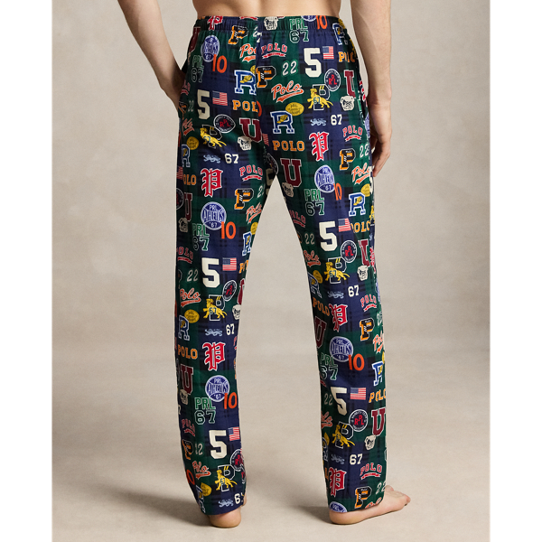 Print Flannel Pajama Pant