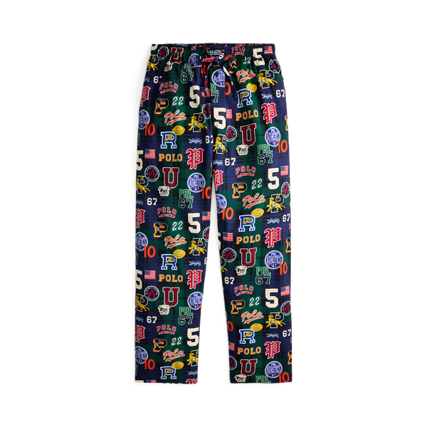 Print Flannel Pajama Pant