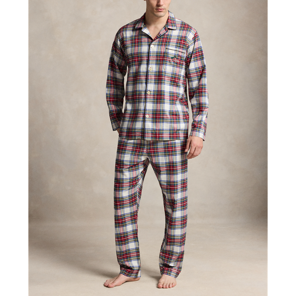 Stewart Tartan Plaid Flannel Pajama Set Polo Ralph Lauren 2