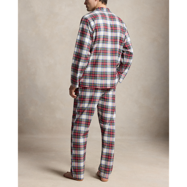 Stewart Tartan Plaid Flannel Pajama Set Polo Ralph Lauren 3