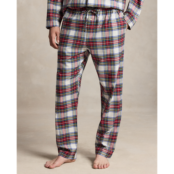Stewart Tartan Plaid Flannel Pajama Set Polo Ralph Lauren 5