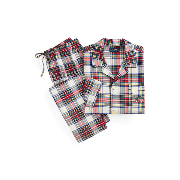 Stewart Tartan Plaid Flannel Pajama Set Polo Ralph Lauren 1