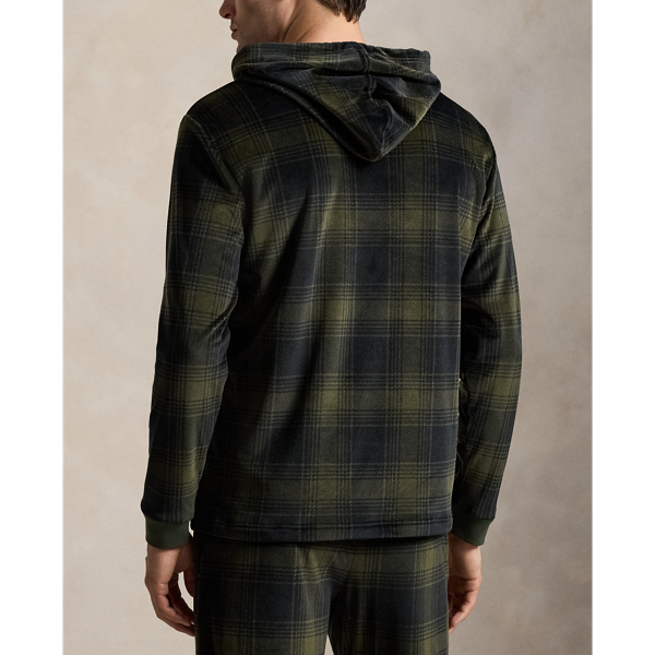 Company Olive Plush Velour Sleep Hoodie Polo Ralph Lauren 4