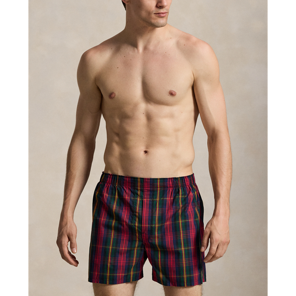 3 Pk Multi Classic Fit Woven Cotton Boxer 3-Pack Polo Ralph Lauren 2