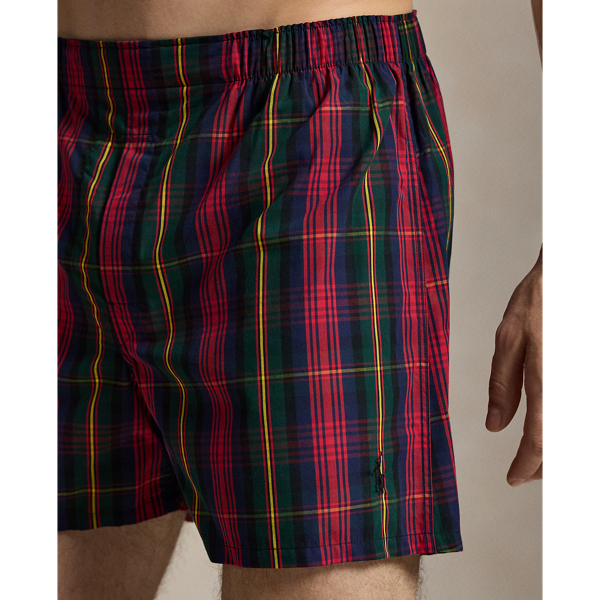 3 Pk Multi Classic Fit Woven Cotton Boxer 3-Pack Polo Ralph Lauren 3