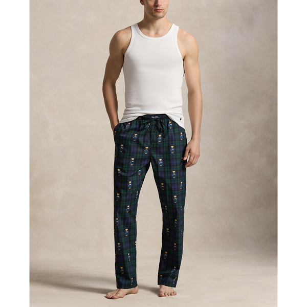 Polo Bear Plaid Pajama Pant