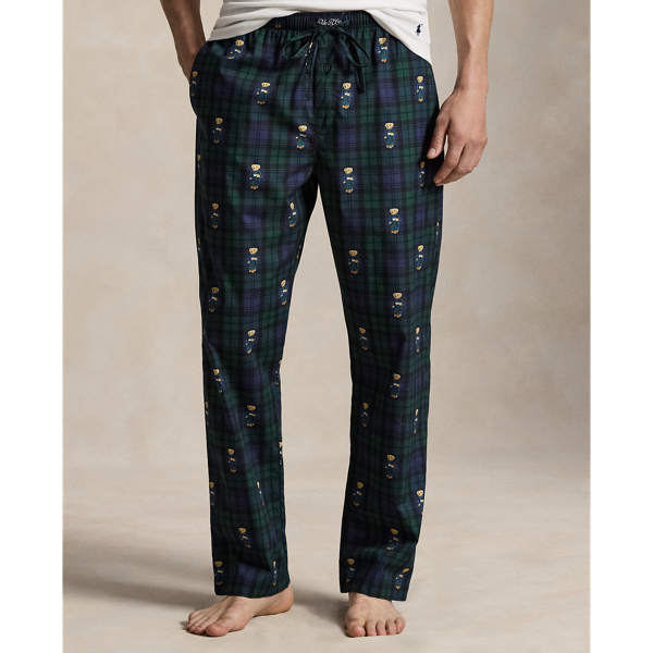 Polo Bear Plaid Pajama Pant