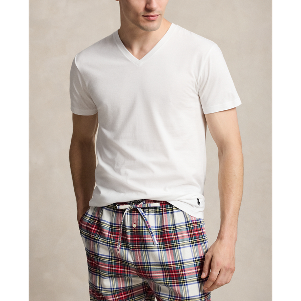 White/Grey/Black Classic Fit Wicking V-Neck 3-Pack Polo Ralph Lauren 2