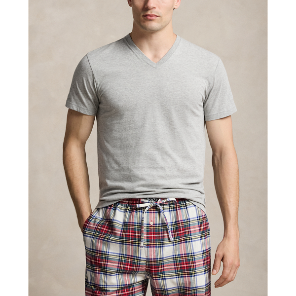 White/Grey/Black Classic Fit Wicking V-Neck 3-Pack Polo Ralph Lauren 4
