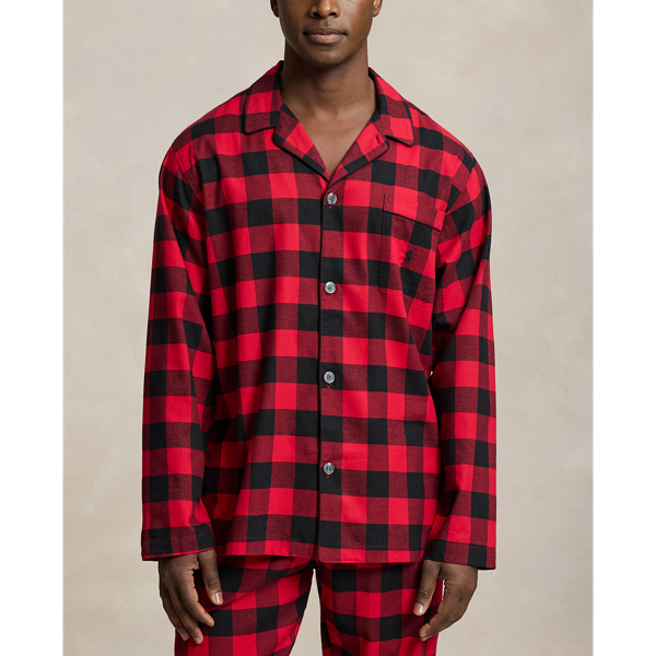 Buffalo Check Flannel Pajama Shirt