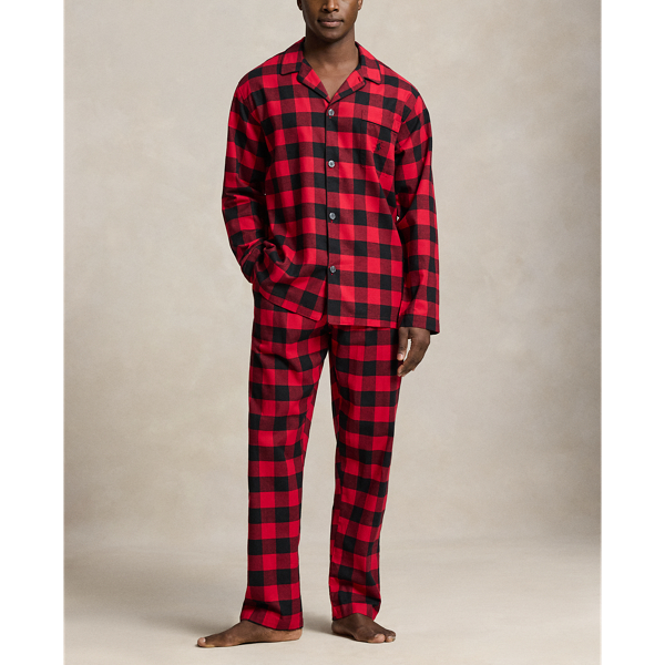 Buffalo Check Flannel Pajama Shirt