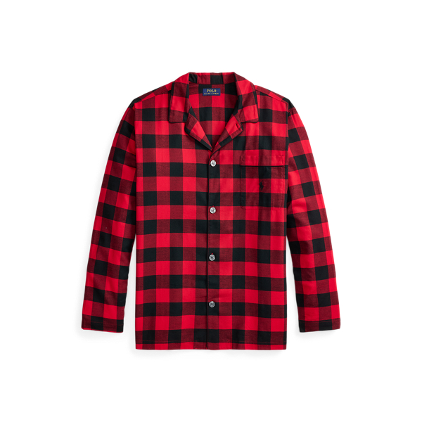 Buffalo Check Flannel Pajama Shirt