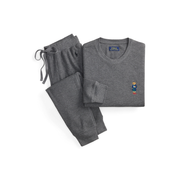 Polo Bear Waffle-Knit Sleep Set
