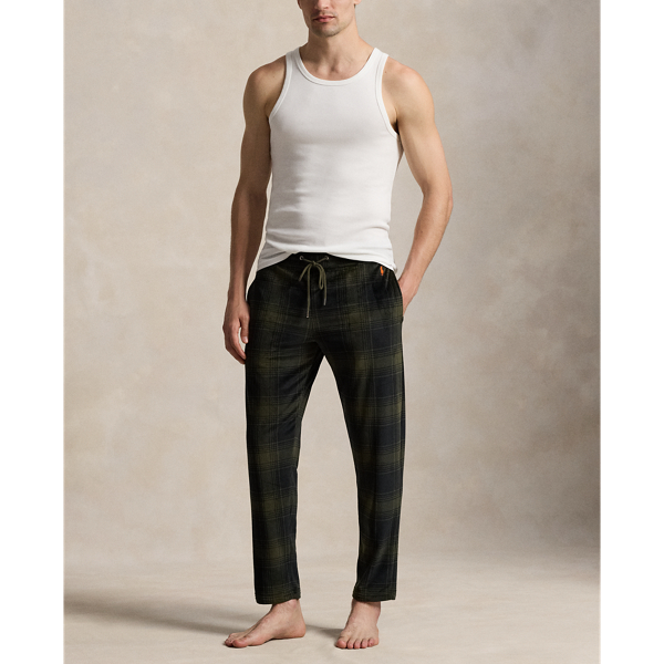Plaid Plush Velour Pajama Pant