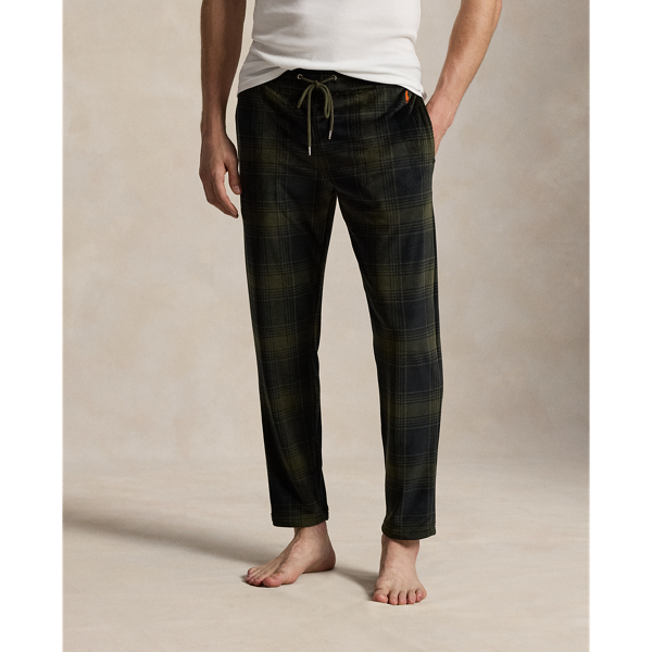 Plaid Plush Velour Pajama Pant