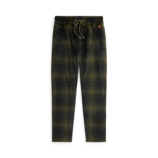 Plaid Plush Velour Pajama Pant