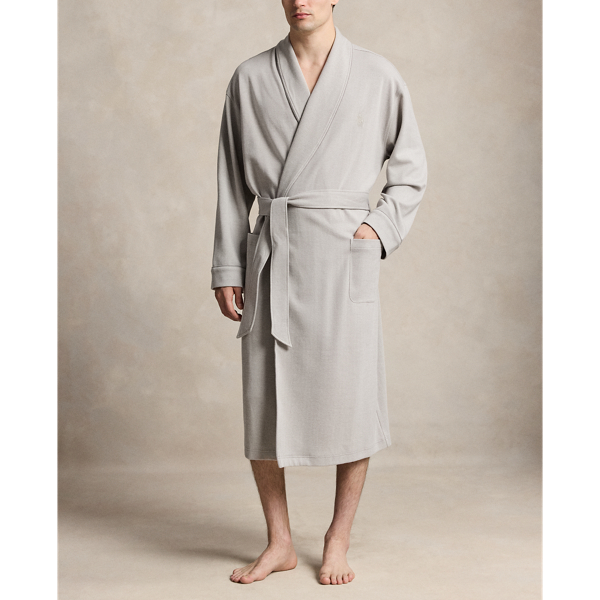 Herringbone-Knit Robe