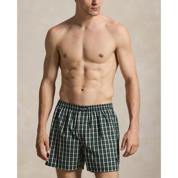 Plaid Woven Cotton Boxer