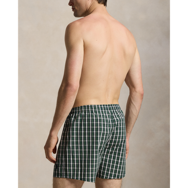 Plaid Woven Cotton Boxer