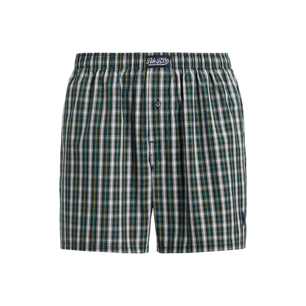 Plaid Woven Cotton Boxer