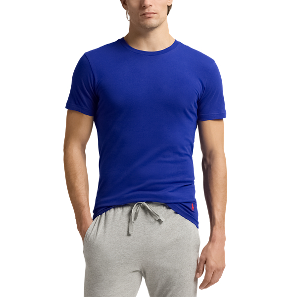 Royal White Red Slim Fit Wicking Crew 3-Pack Polo Ralph Lauren 2