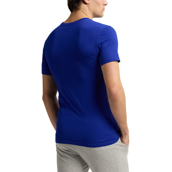 Royal White Red Slim Fit Wicking Crew 3-Pack Polo Ralph Lauren 3
