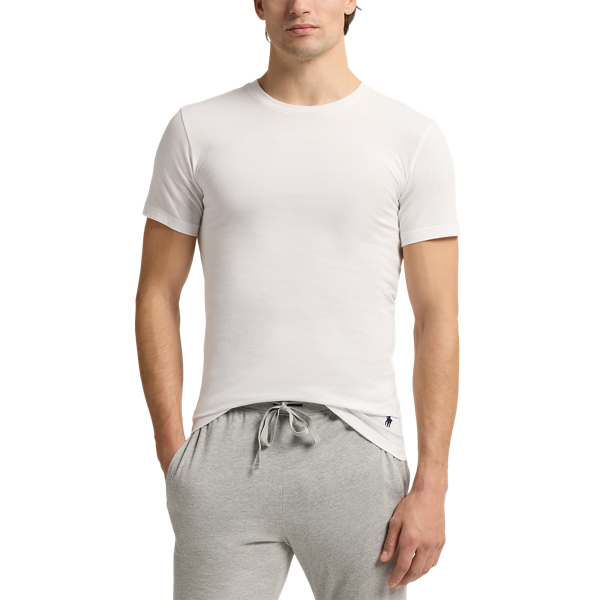 Royal White Red Slim Fit Wicking Crew 3-Pack Polo Ralph Lauren 4