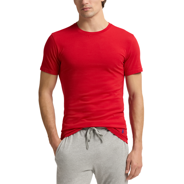 Royal White Red Slim Fit Wicking Crew 3-Pack Polo Ralph Lauren 5